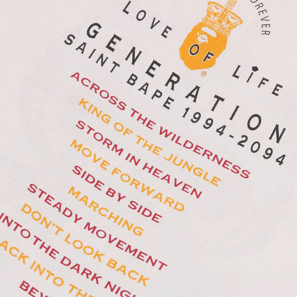 베이프 X SAINT MXXXXXX 반팔티 GENERATION TEE 1L73-109-910 - 상세 이미지 4