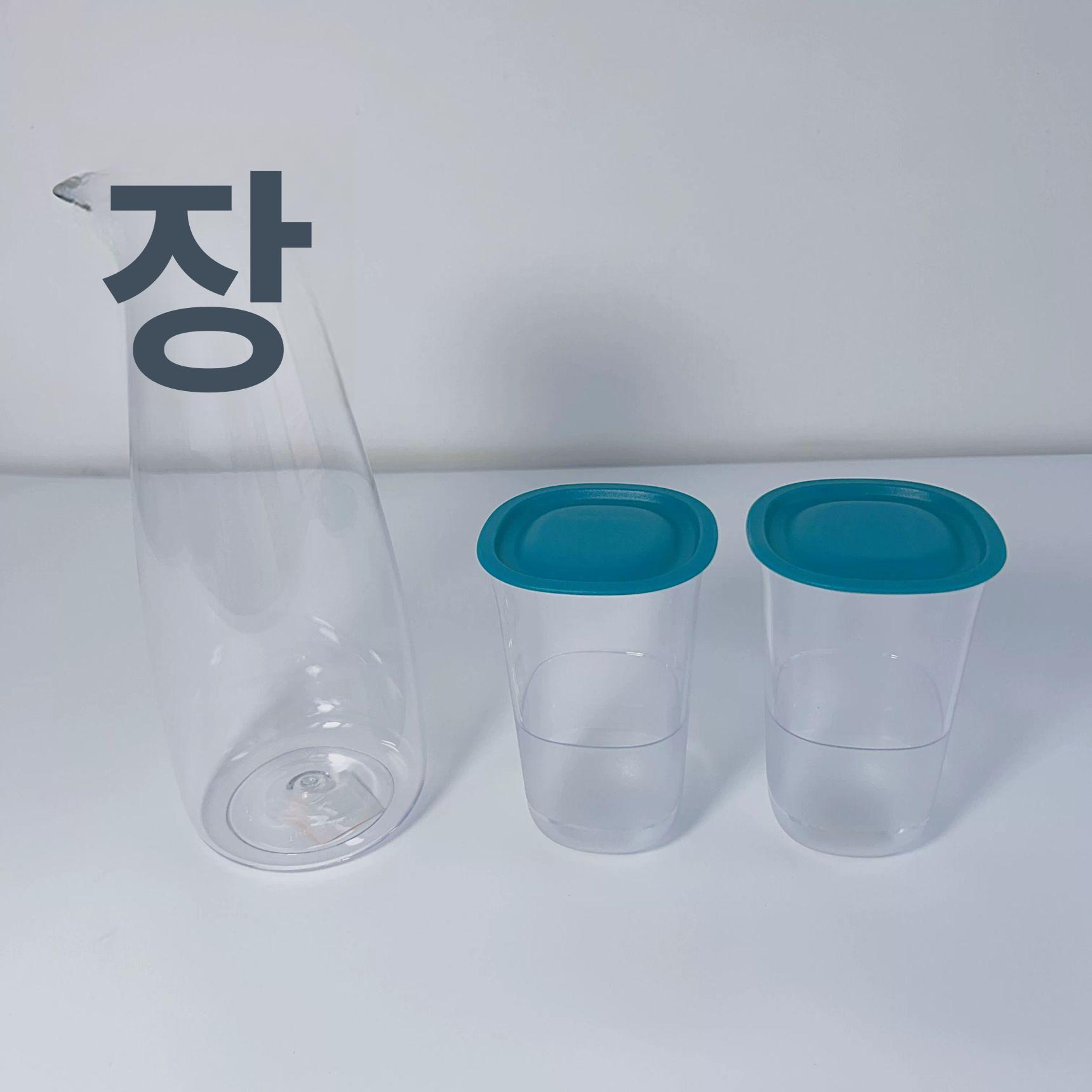 투명컵 물통 텀블러 손잡이 식당용 가정용 워터 보틀 L 콜드 드링크 포트 싱글 - 상세 이미지 3