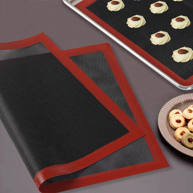 베이킹 오븐용 실리콘 타공 작업매트 작업판 40x30