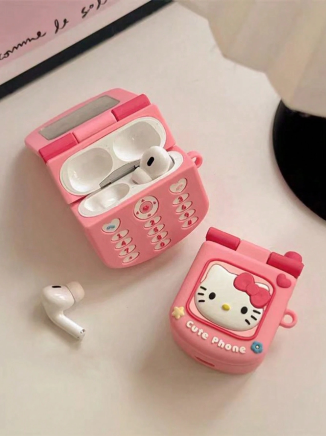 헬로 키티 에어팟케이스 핑크 폰 에어팟 프로 케이스