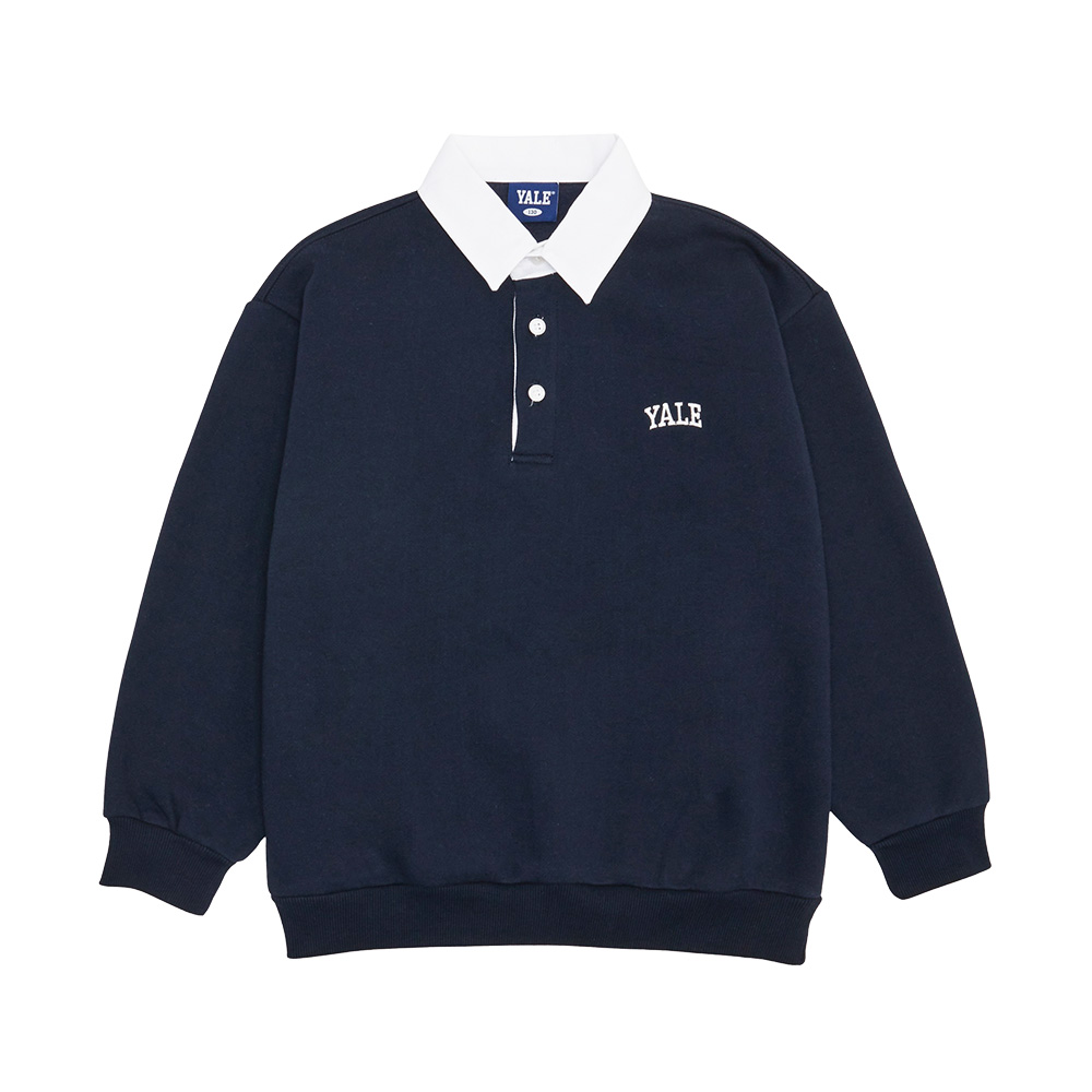 예일키즈 로고 카라 기모 맨투맨_A4W003 - 상세 이미지 3