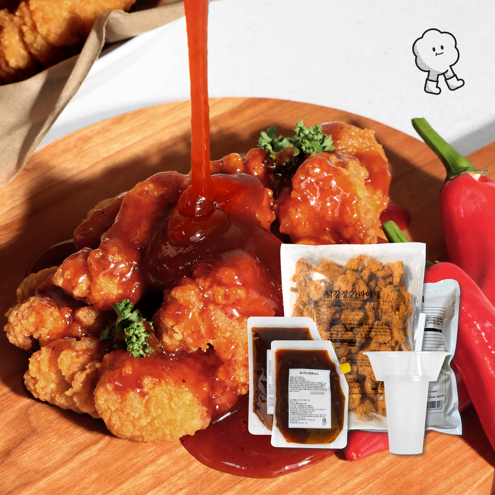 맛붐 치킨 1kg 모음전 닭강정 후라이드 양념소스 파우더믹스 순살 튀김 - 상품 이미지