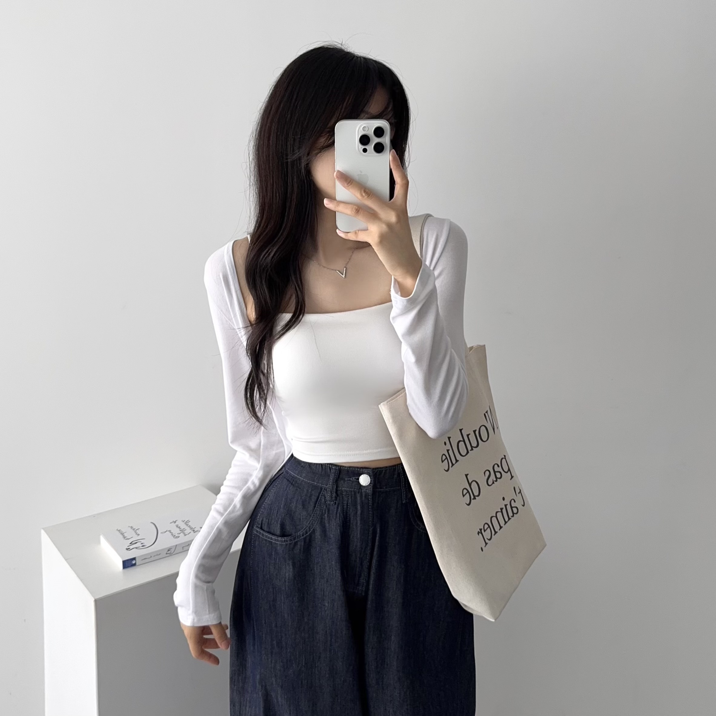 얇은 볼레로 가디건 단톤가디건 - 상세 이미지 5