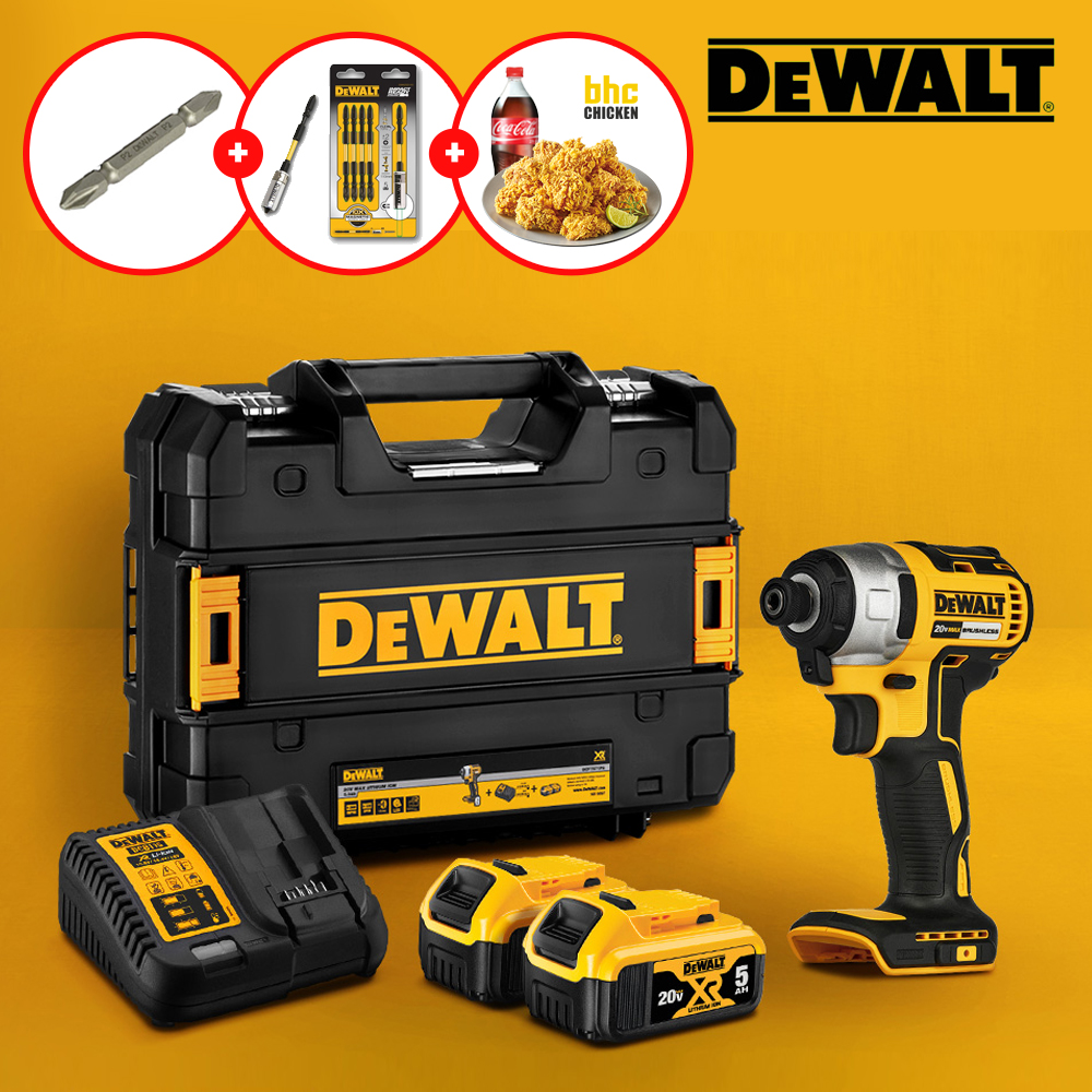 디월트 20V 충전 전동 임팩 드라이버 x 리튬이온배터리 2개 DCF7871P2