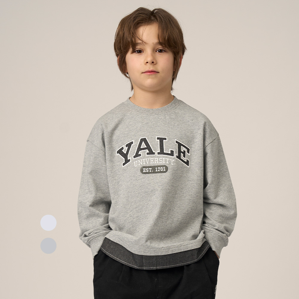 예일키즈 layered 클래식 맨투맨 A5S044 - 상품 이미지