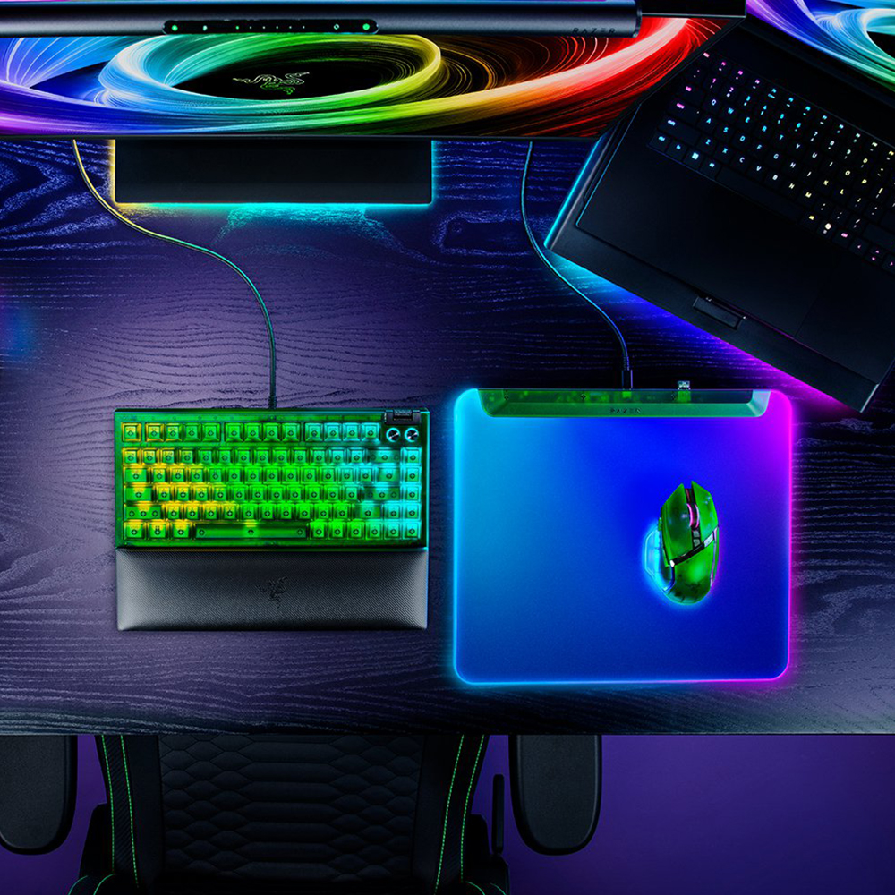 레이저코리아 파이어플라이 V2 Pro RGB 마우스패드 팬텀 그린 에디션 이미지 8