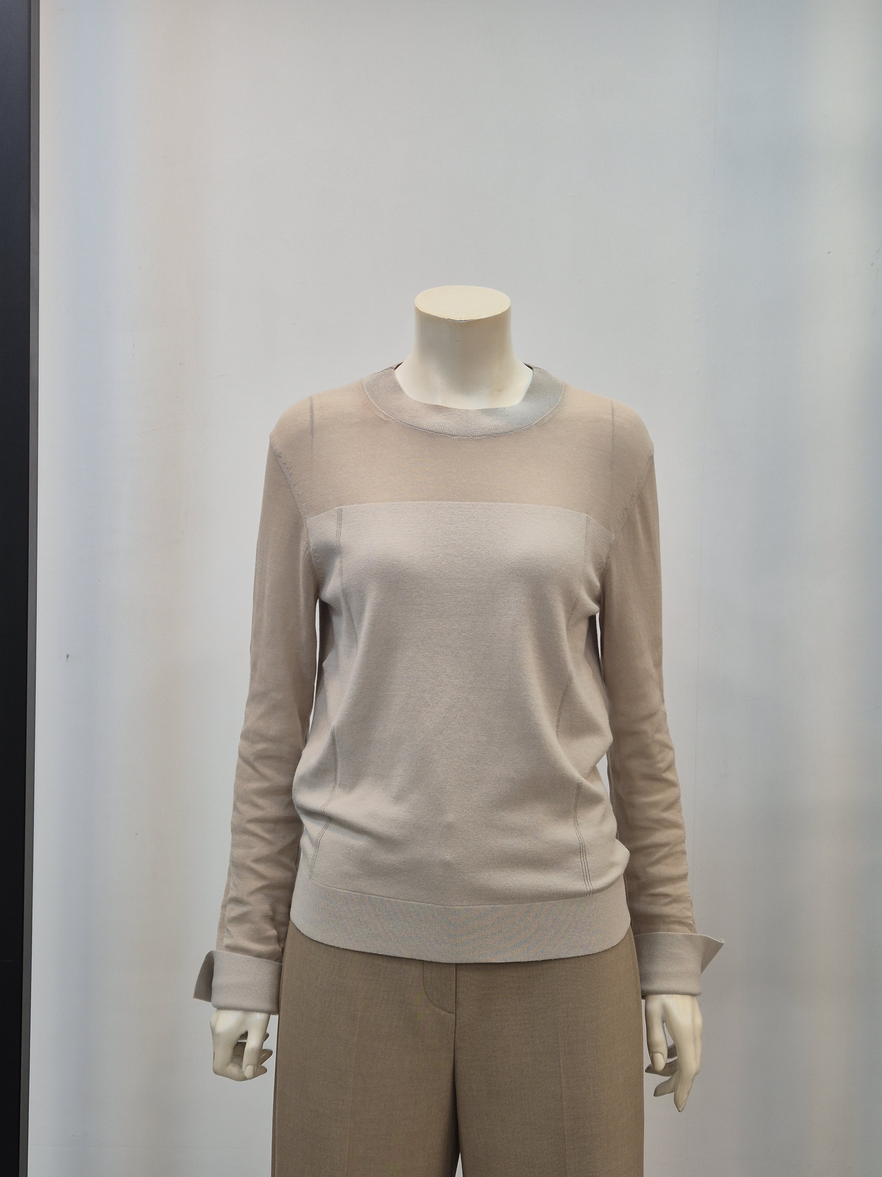 쉬즈미스 시스루 라운드넥 가을 긴팔 니트 P332130