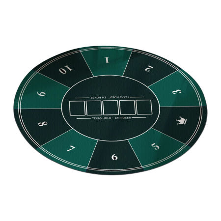 원형 포커 매트 전용 카드게임 카지노 홀덤 테이블 천 펍 고무 전문 카드