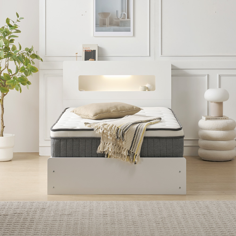 실루나 침대 매트리스 바닥 수면매트 포켓스프링 롤팩 25cm, SS(슈퍼싱글)1100, 미디엄소프트