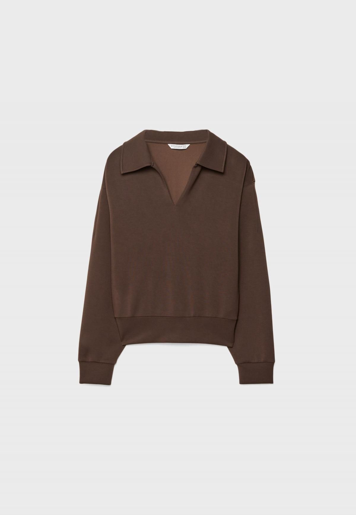 스트라디바리우스 소프트 모달 블렌드 긴팔 맨투맨 6603/369 BROWN - 상품 이미지