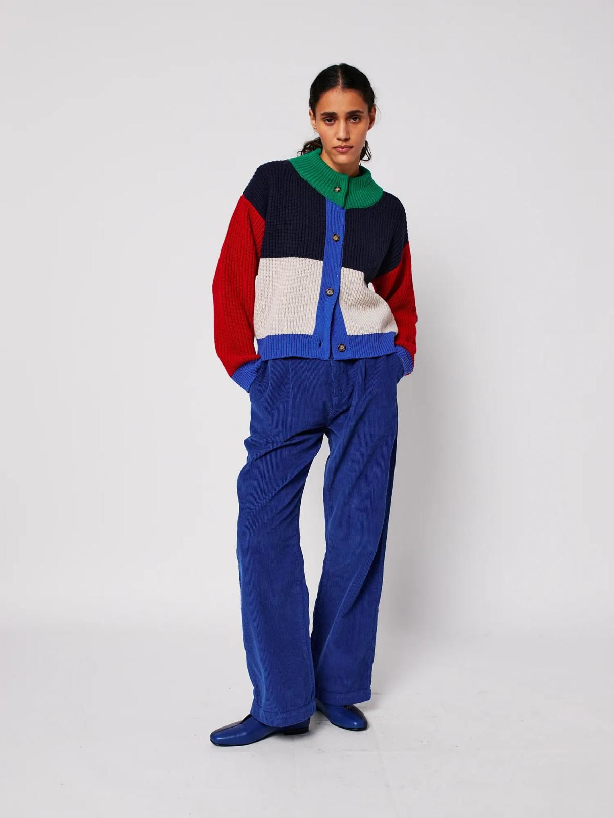 보보쇼즈 멀티컬러 루즈핏 테크니컬 가디건 B225AD070 ONE COLOR - 상세 이미지 4