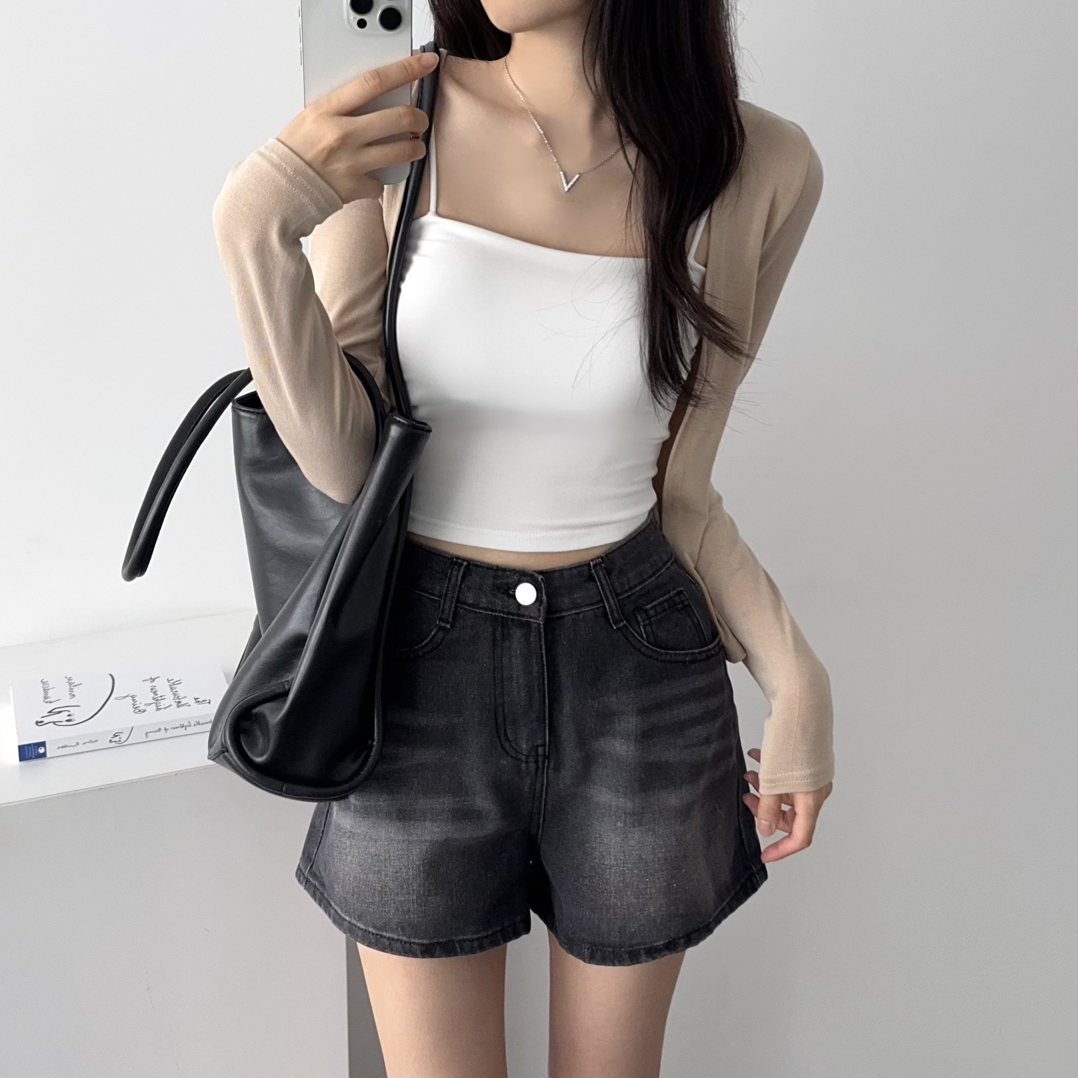 얇은 볼레로 가디건 단톤가디건 이미지 7