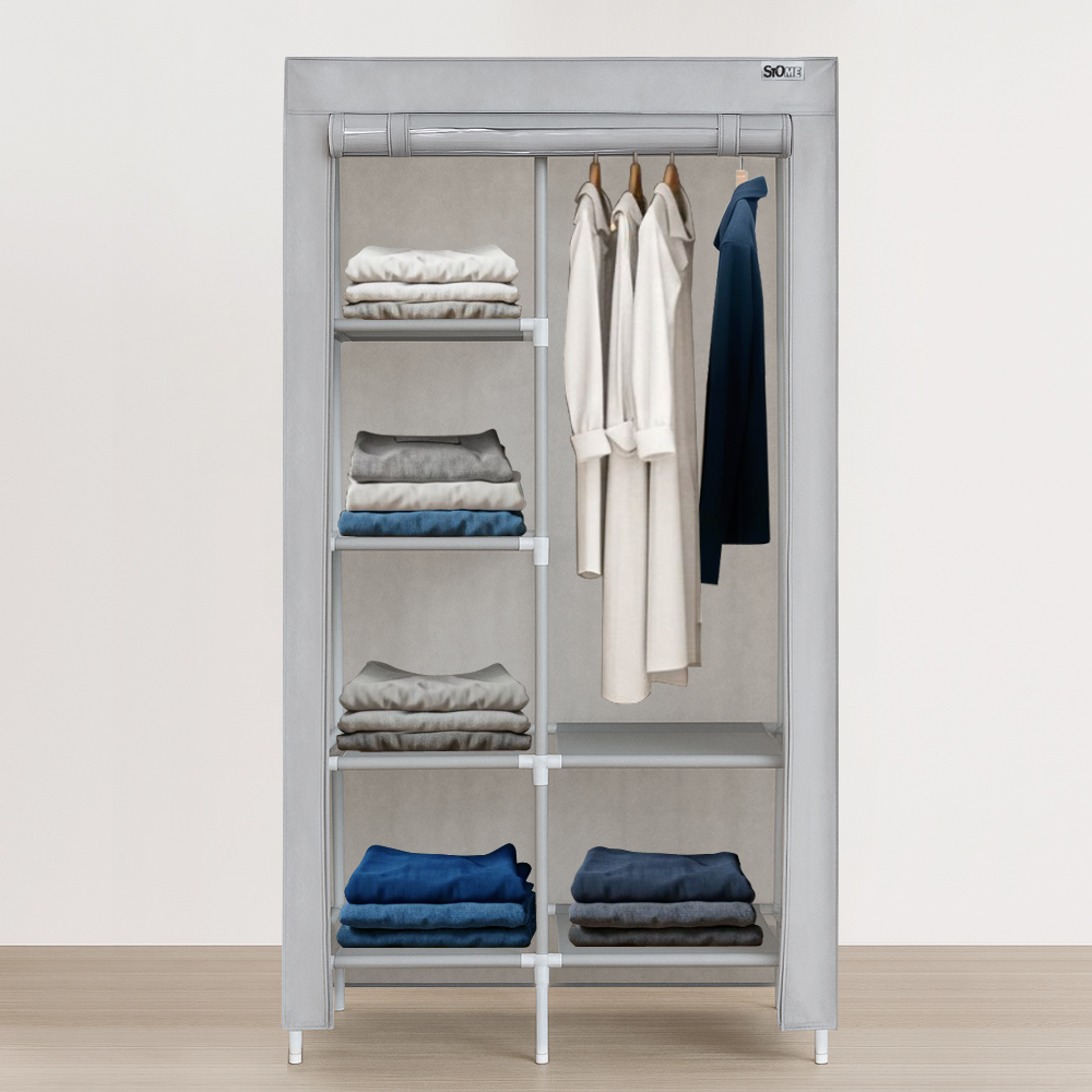 시스템 비키니 옷장 간이 비키니 이불장 커튼형 행거 부직포 옷장 비키니장 1000