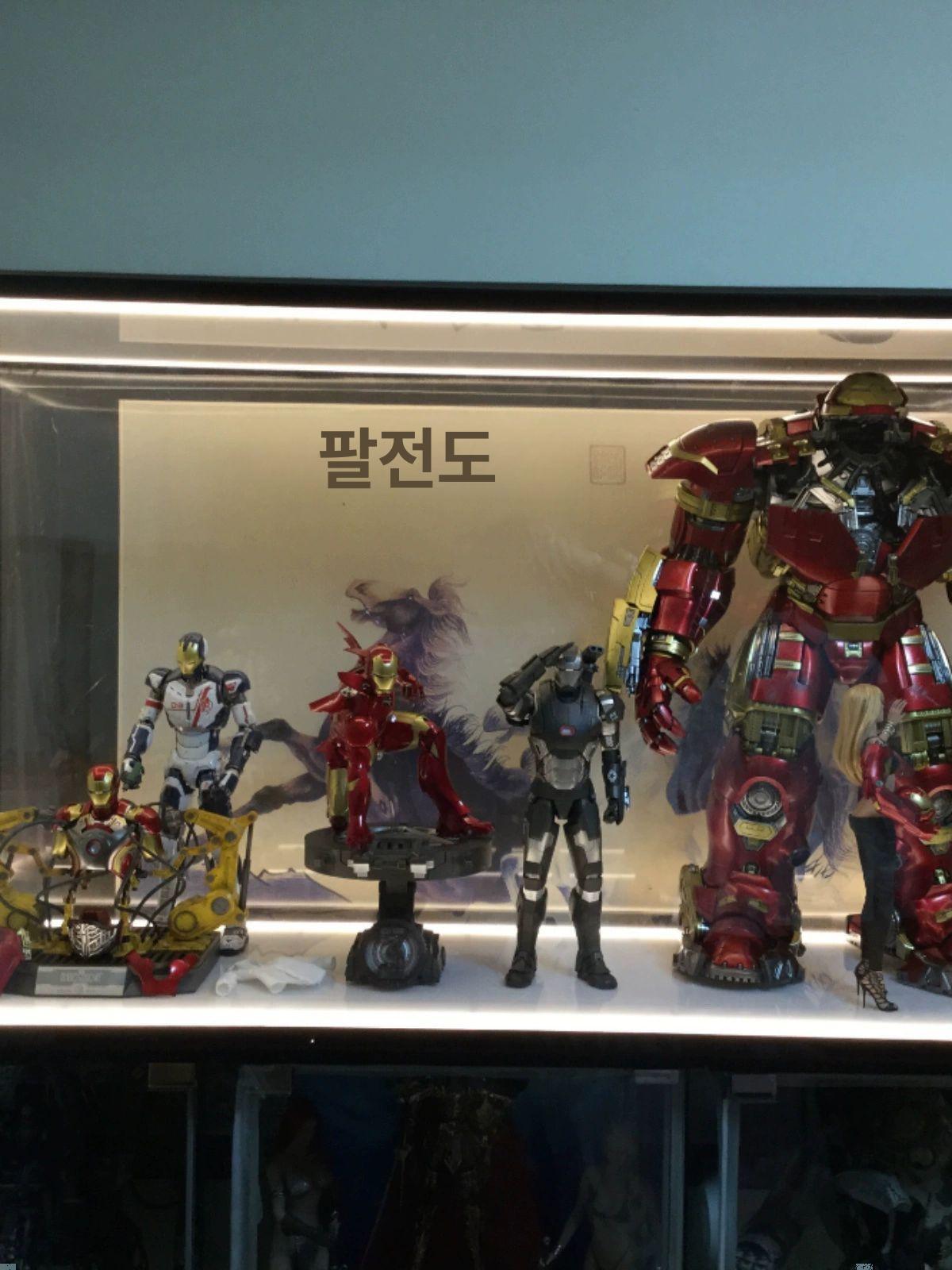 LED 피규어장식장 진열장 프라모델 아크릴장식장 혼잡형 상하 이중 조명 구조 - 상세 이미지 2