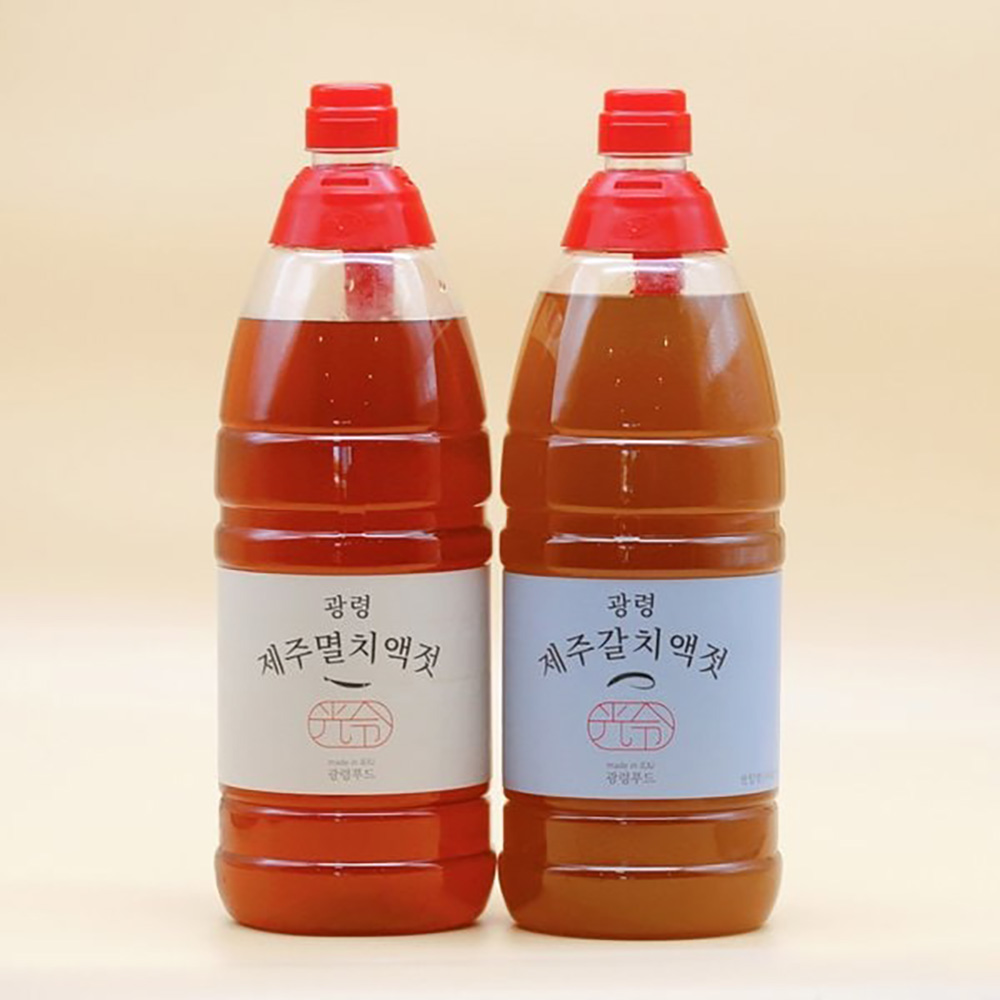제주 갈치액젓 멸치액젓 세트 1.8L 2개 김장철 - 상품 이미지