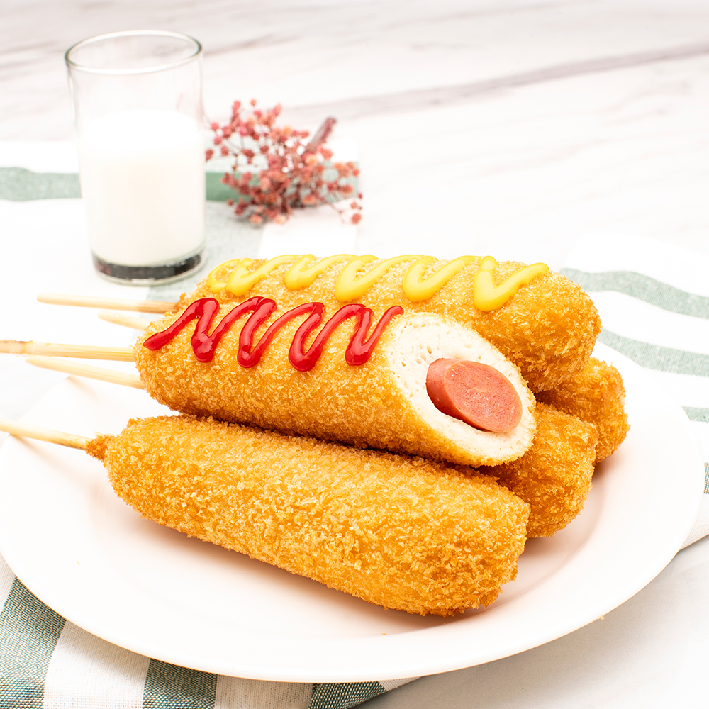 임금님표 이천쌀 핫도그 모짜 치즈 냉동핫도그 90gx5개입 옛날 크리스피 휴게소 아이간식 - 상세 이미지 5