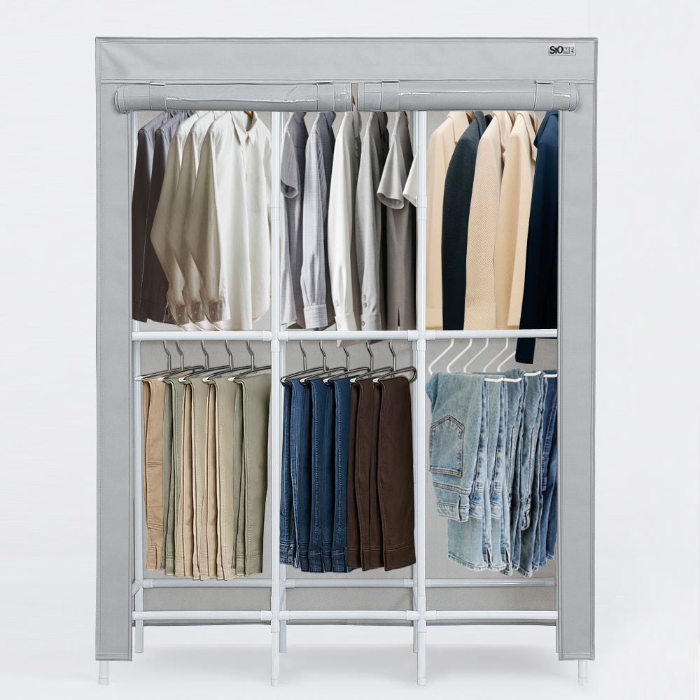 시스템 비키니 옷장 간이 비키니 이불장 커튼형 행거 부직포 옷장 비키니장 1000