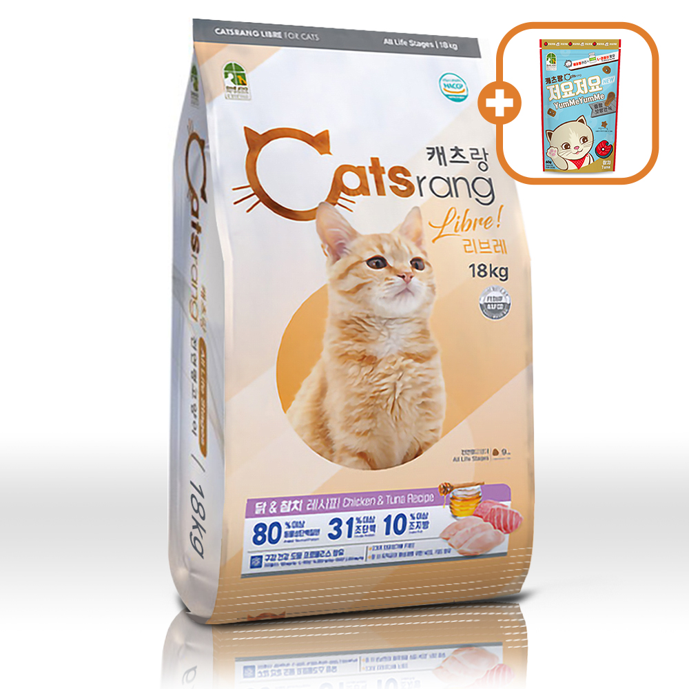 캐츠랑 리브레 18kg 고양이 대용량 사료 고양이밥 먹이 전연령