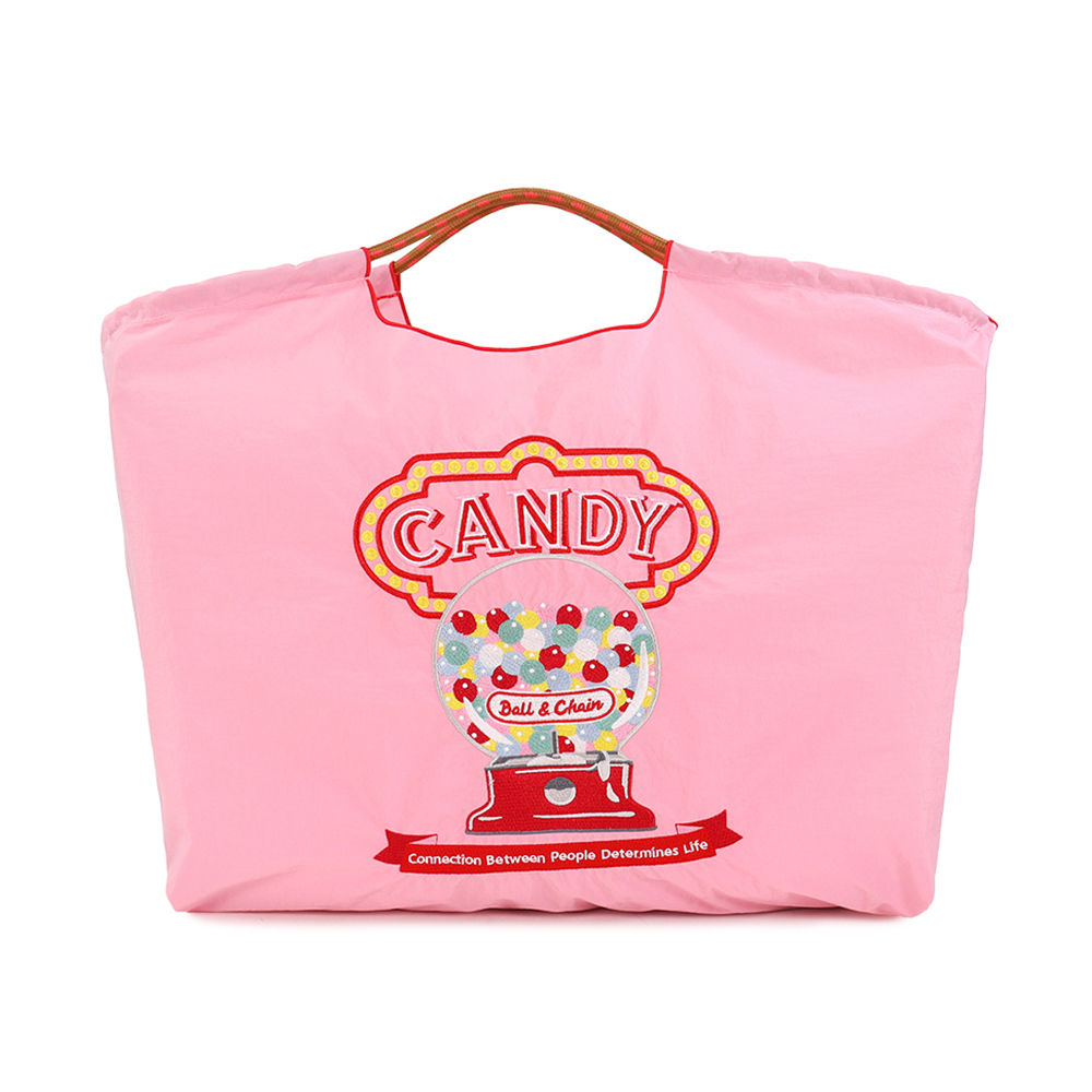 볼앤체인 핑크 캔디 라지 에코백 30111109 Candy - 상품 이미지