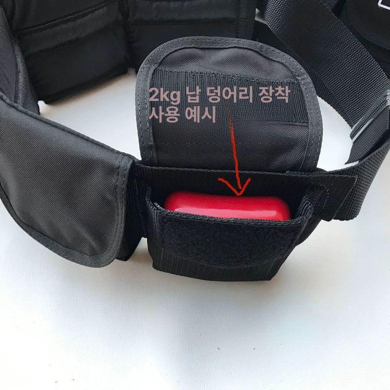 프리다이빙 벨트 다이버 스킨스쿠버 무게 다이빙 스노클링 6개 추가중량없음 A - 상세 이미지 3