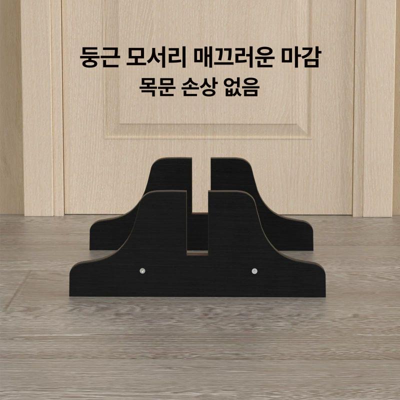목문 도어 거치대 우드락 브래킷 지지대 고정대 블랙 1.8 슬롯 업그레이드형 4.5 - 상세 이미지 4
