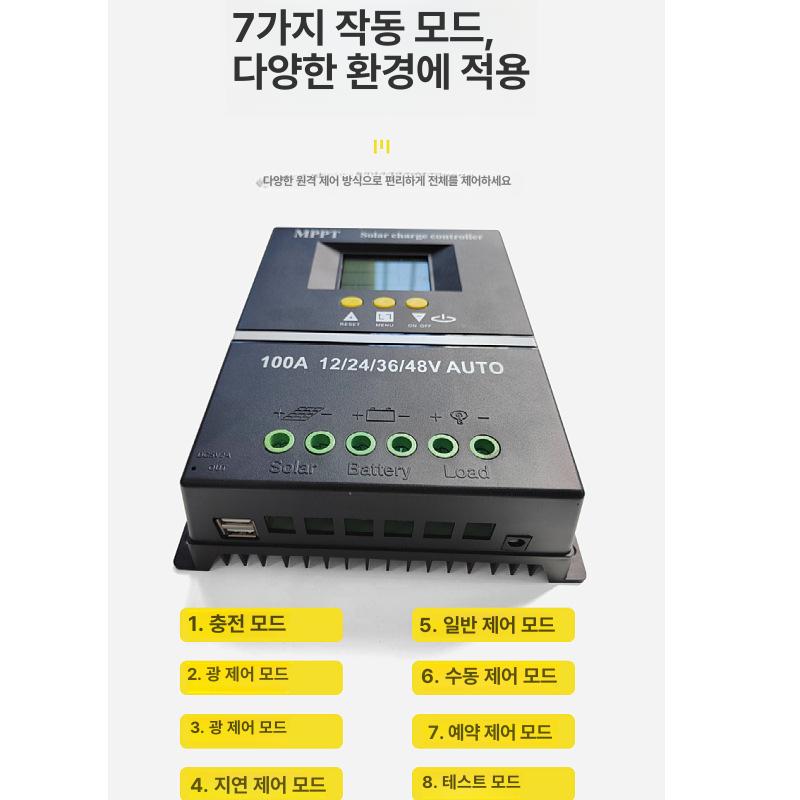 충전 MPPT 광 발전기 상품 솔라 컨트롤러 패널 SY48100A - 상세 이미지 3