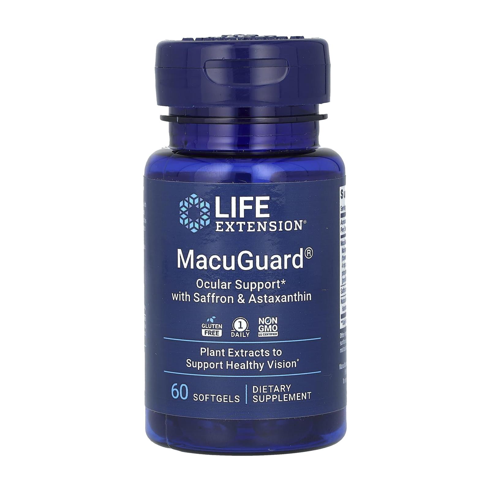 라이프익스텐션 MacuGuard 아스타잔틴 Astaxanthin 60정 - 상품 이미지