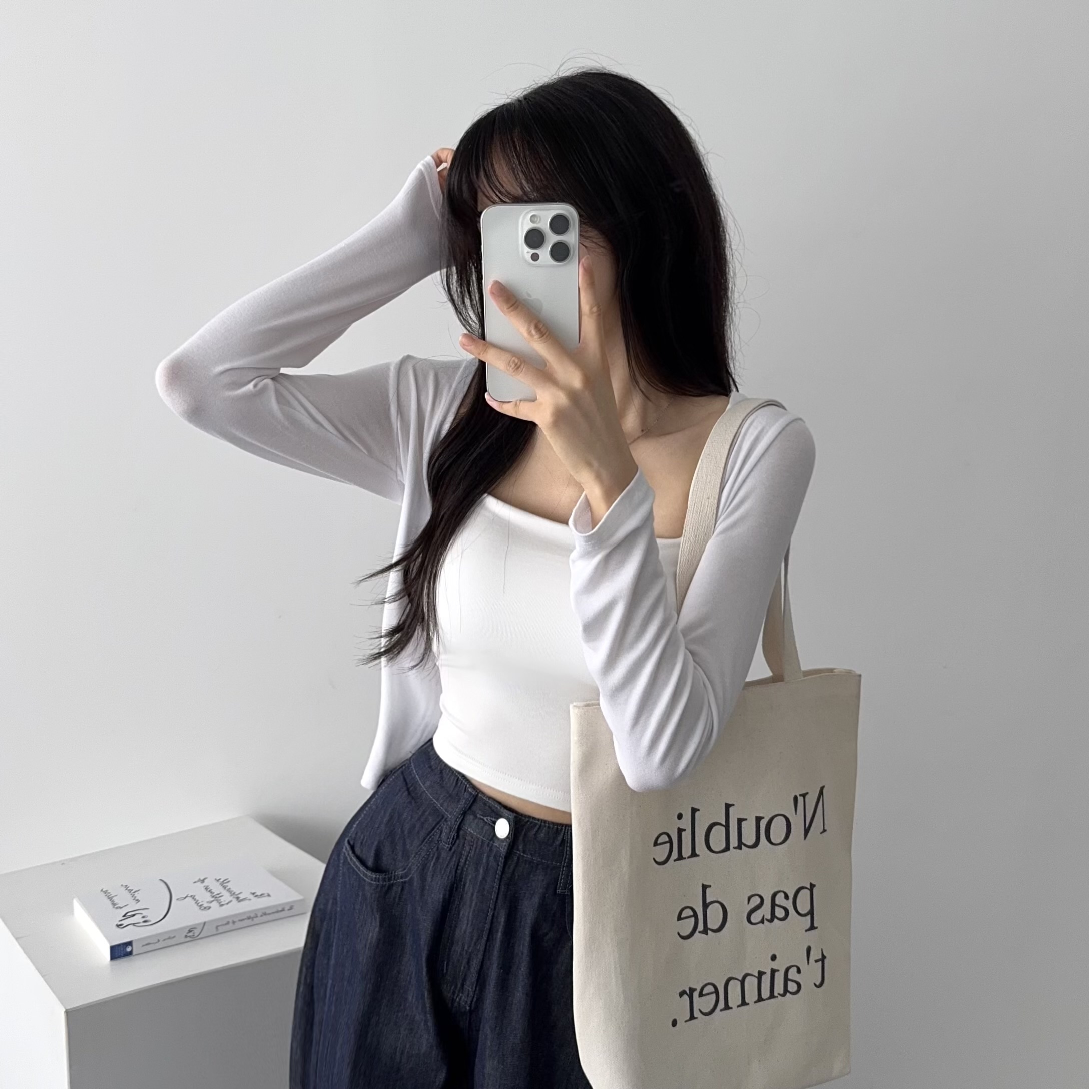 얇은 볼레로 가디건 단톤가디건 이미지 6