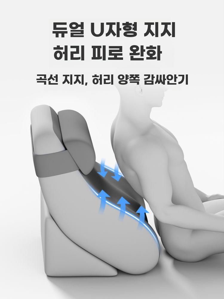 등받이쿠션 목 각도조절 침대 받침 베개 쿠션 소파 - 상세 이미지 5