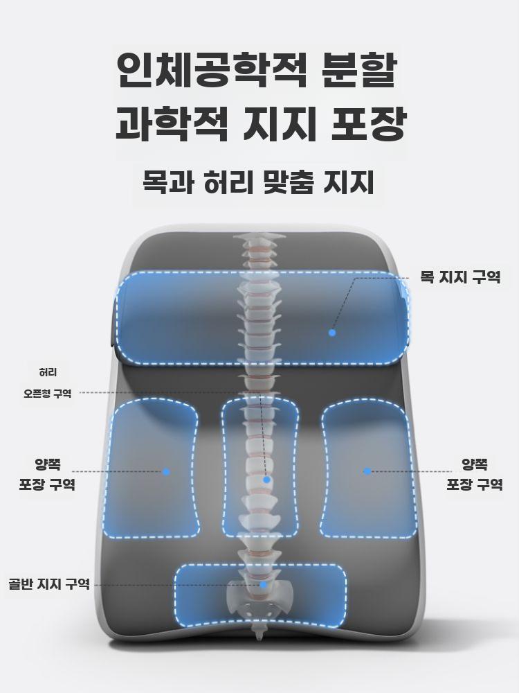 등받이쿠션 목 각도조절 침대 받침 베개 쿠션 소파 - 상세 이미지 4