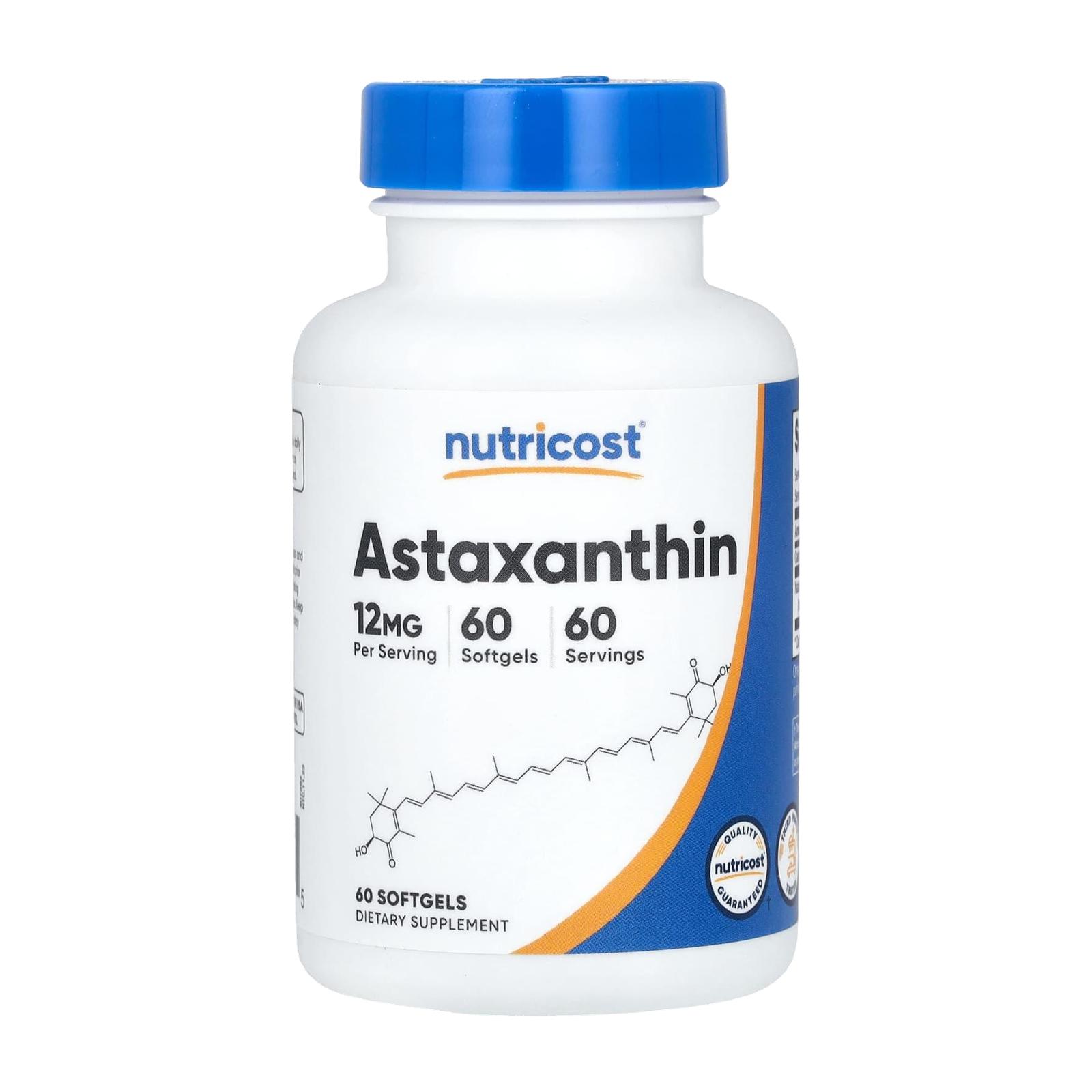 뉴트리코스트 아스타잔틴 12mg Astaxanthin 60정 - 상품 이미지