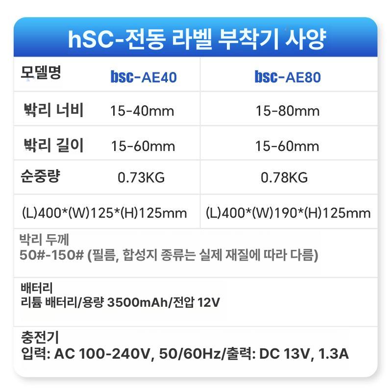수동라벨기 또각이 스티커 상표 수동 핸디형 붙이기 bsc-EA40 과일 라벨 추천 - 상세 이미지 5
