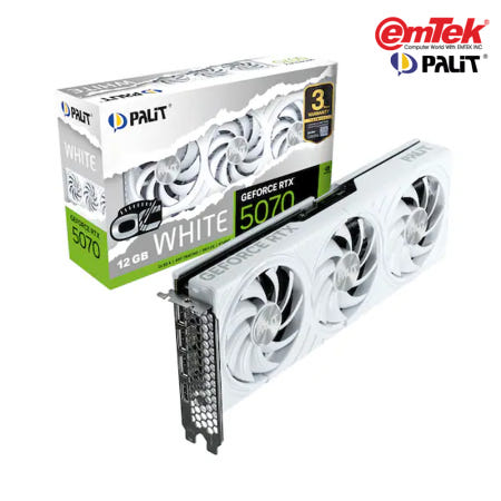 PALIT 지포스 RTX 5070 WHITE OC D7 12GB 이엠텍 그래픽카드 VGA