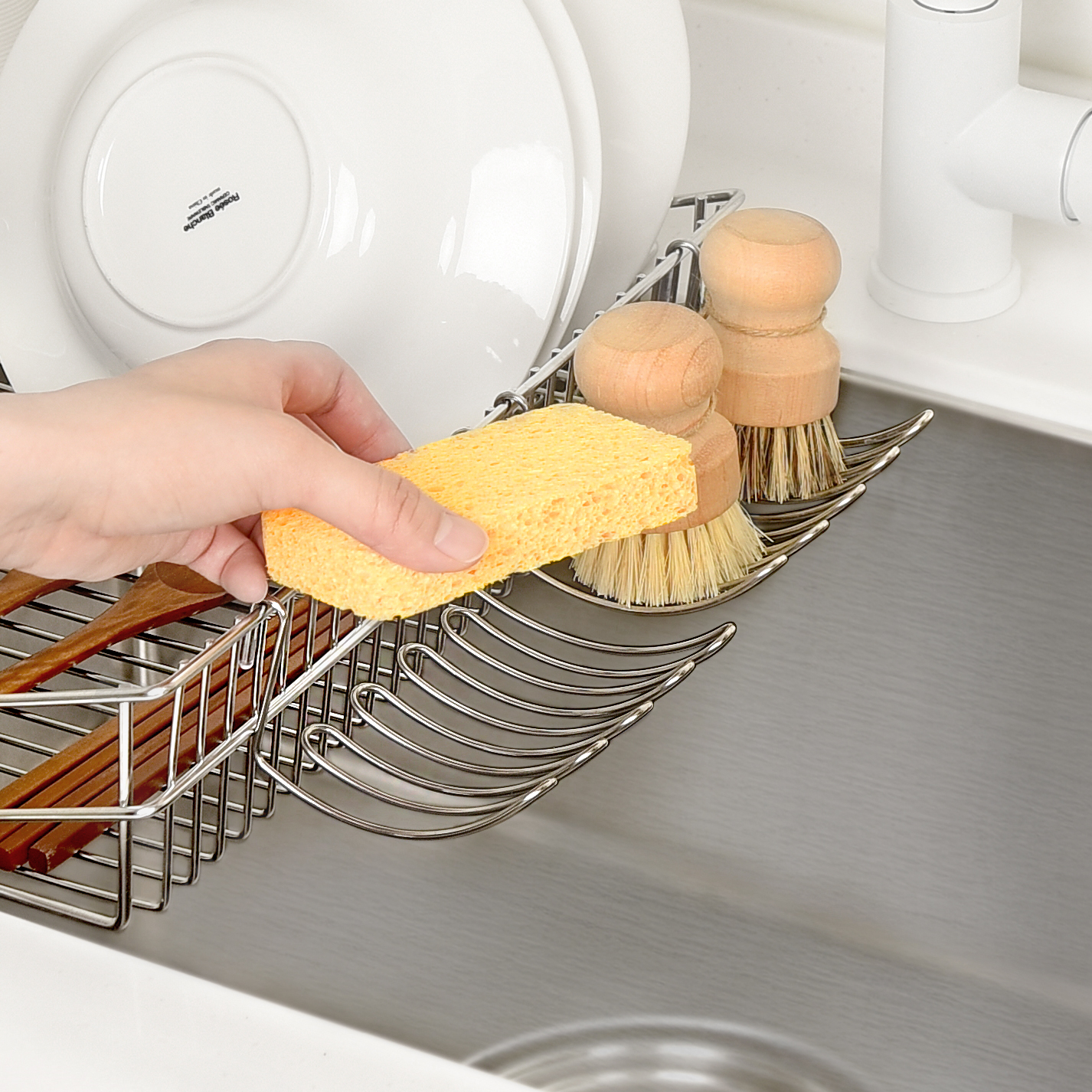 304올스텐 수세미걸이 물빠짐 수세미거치대 정리대 - 상세 이미지 2