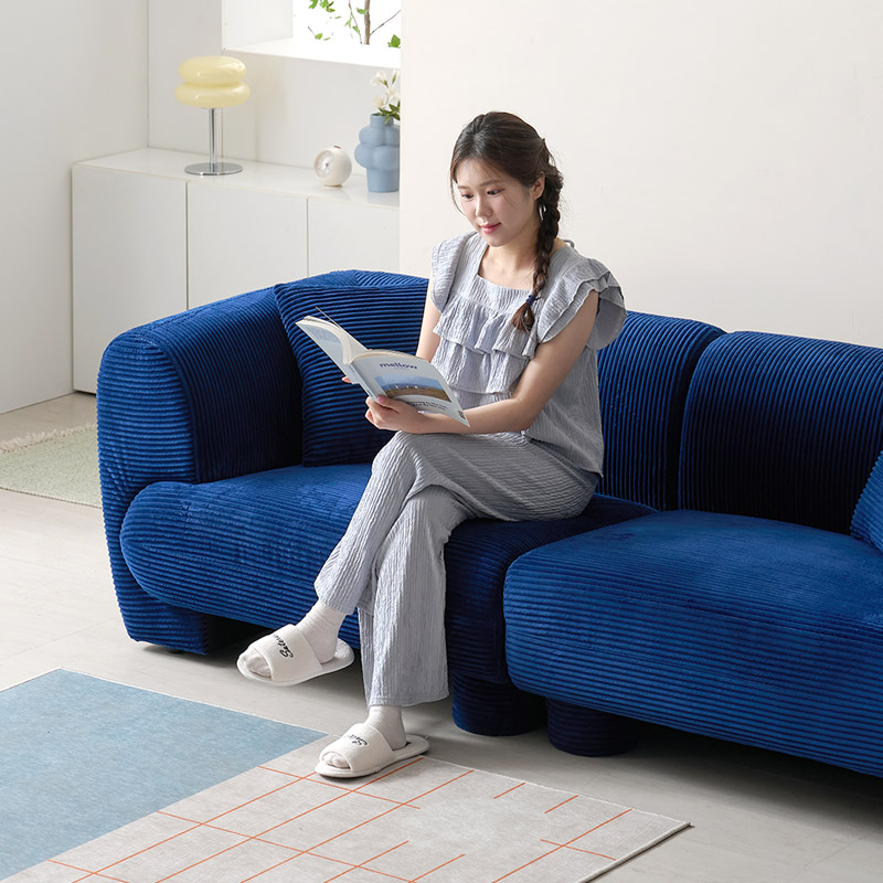 e스마트 네오브 코듀로이 3인용 패브릭 모듈 쇼파 A세트