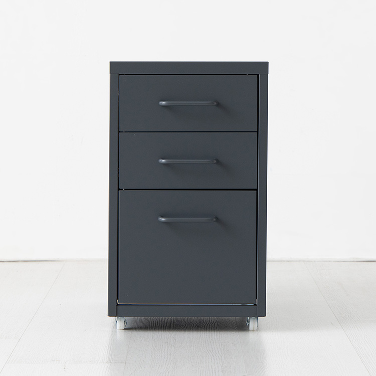 피도르 낮은서랍장 2.1단 280x410x480mm, 3단, 다크그레이 3132.0158 - 메인 이미지