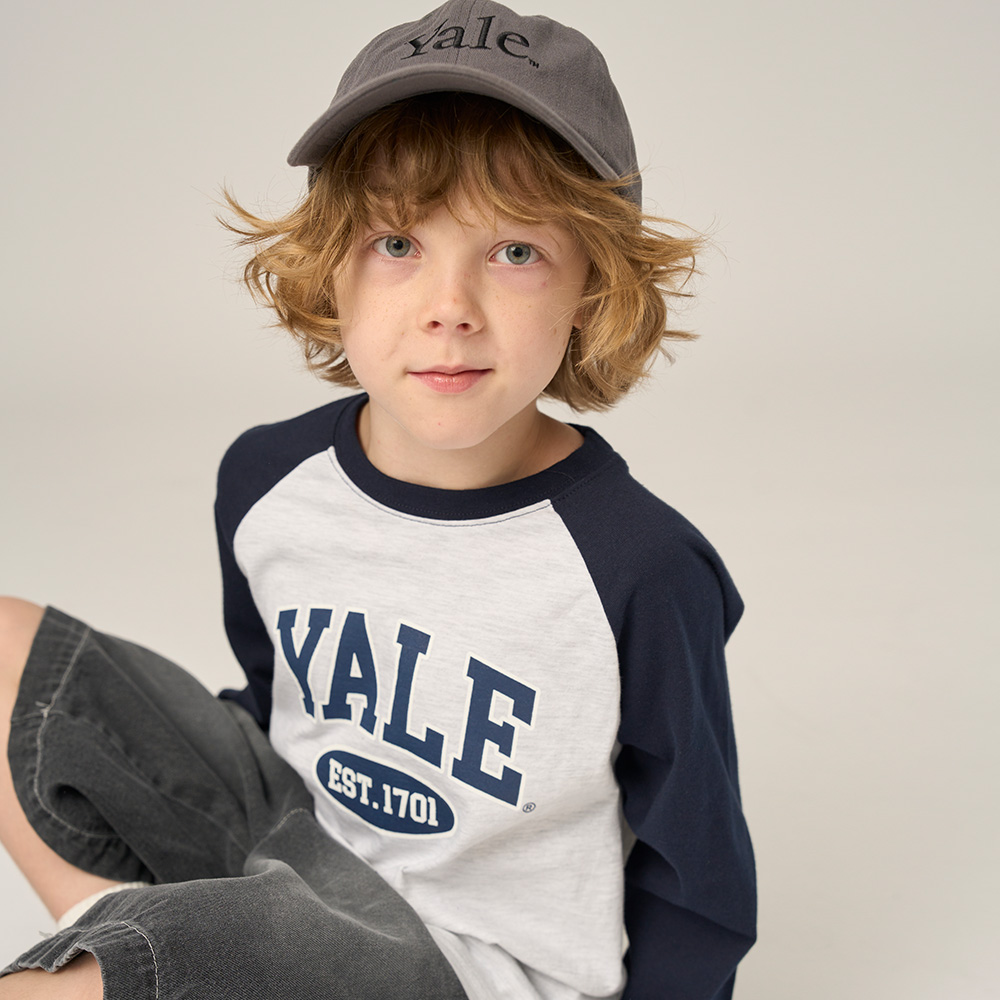 라글란 배색 롱티셔츠_A4F003 - 상품 이미지