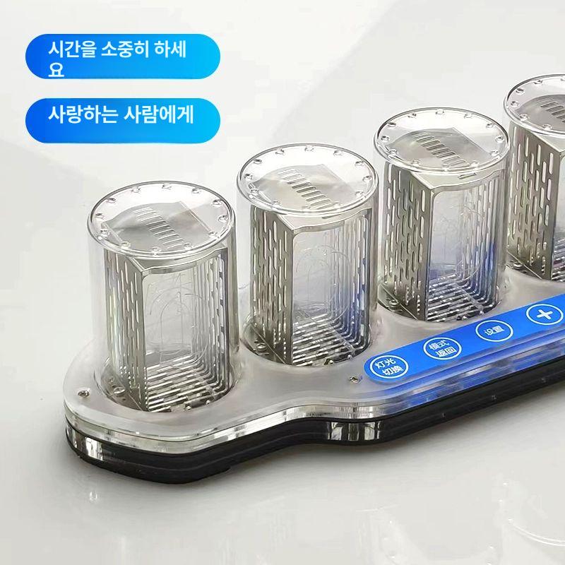 솔비에 진공관시계 닉시관 RGB 탁상 빈티지 디지털시계 완제품 조립 불필요 - 상세 이미지 5
