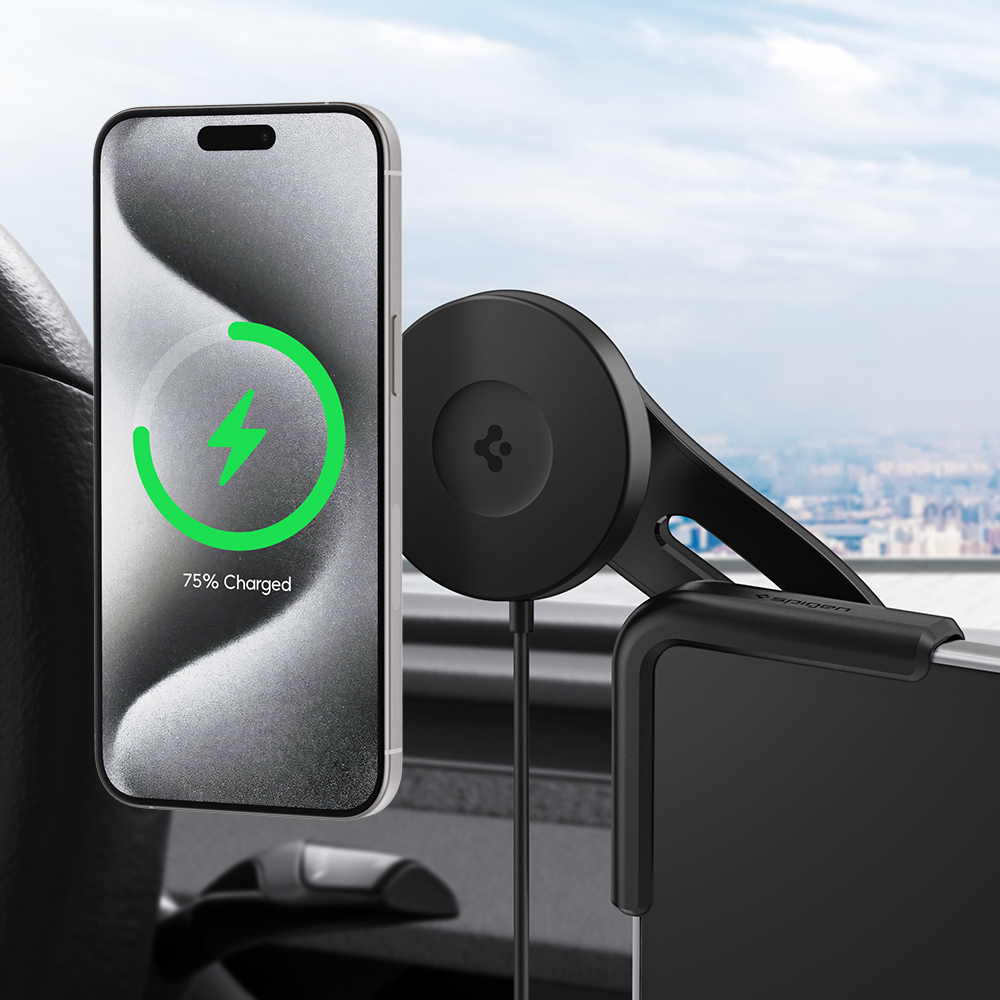 테슬라 Qi2 맥세이프 차량용 핸드폰 거치대 고속 충전기 모델3 모델Y 주니퍼 X S ITLST90W