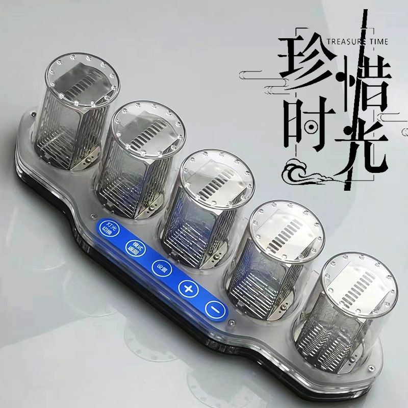 솔비에 진공관시계 닉시관 RGB 탁상 빈티지 디지털시계 완제품 조립 불필요 - 상세 이미지 4