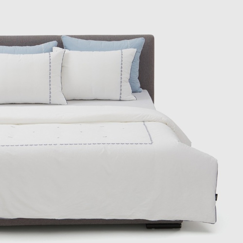 레노마 홈 로잘린자수 순면 사계절 차렵이불 두가지 색상