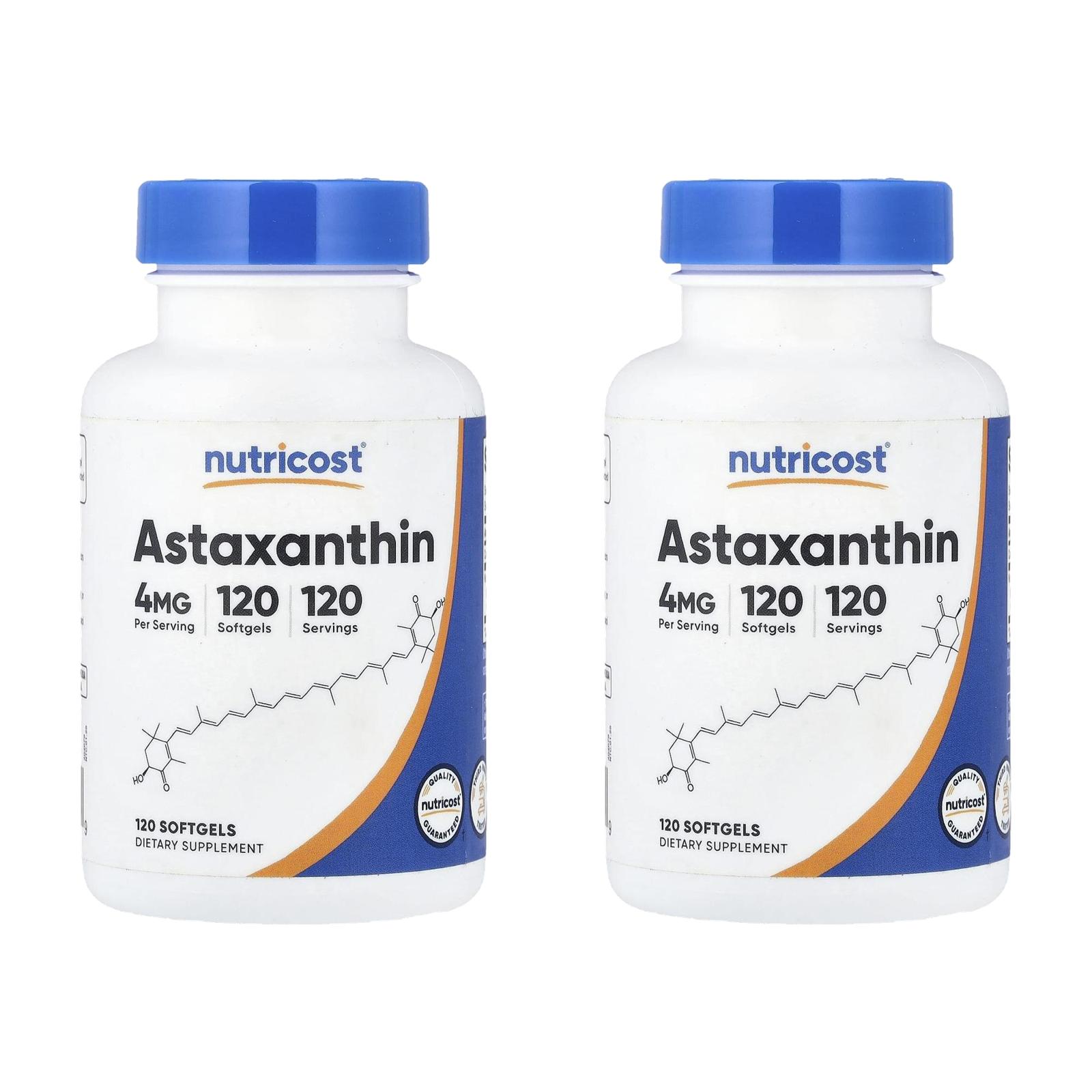 뉴트리코스트 아스타잔틴 4mg Astaxanthin 120정 (2개) - 상품 이미지