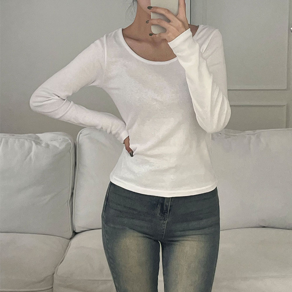 (1+1) 레이어드티셔츠 기본 이너긴팔티 - 상세 이미지 4
