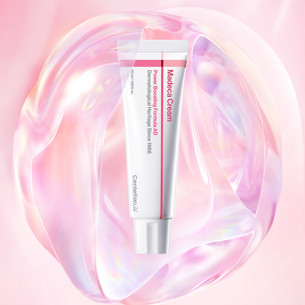 동국제약 센텔리안24 핑크 마데카크림 파워부스팅 포뮬러 어드밴스드 AD 50ml 1개 / 비타민C 병풀크림 테카 콜라겐 기미 잡티 모공 멜라닌 개선 탄력에 도움, 항산화 토닝 케어 이미지 2
