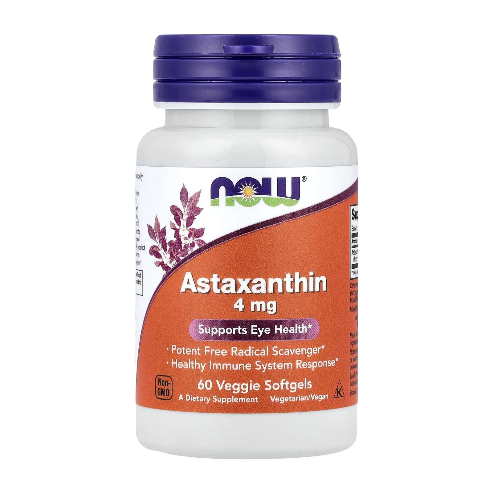 나우 아스타잔틴 4mg Astaxanthin 60정 - 상품 이미지