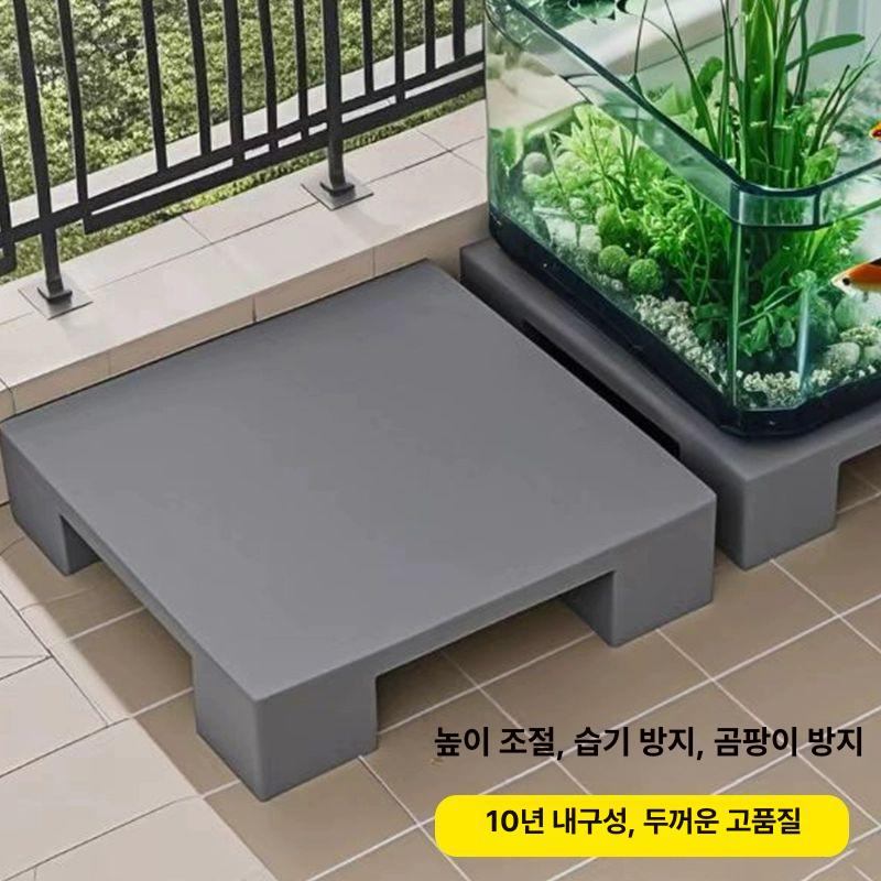 소형 파렛트 창고 빠레트 높은 선반 받침대 평면다리 60x50x12cm 그레이 - 상세 이미지 4