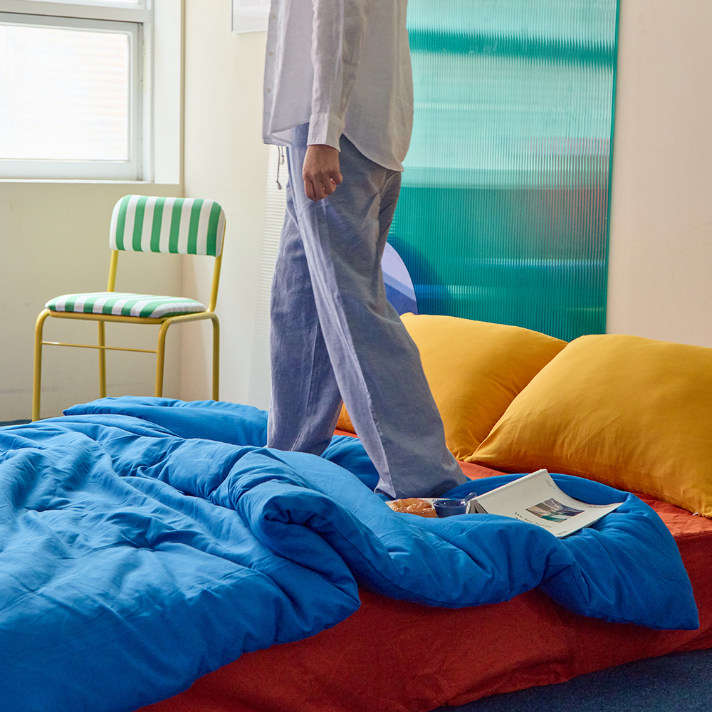 팔레트 소르르 차렵이불 부드러운 알러지케어 침구세트 먼지없는 사계절 간절기 이불 SS/Q