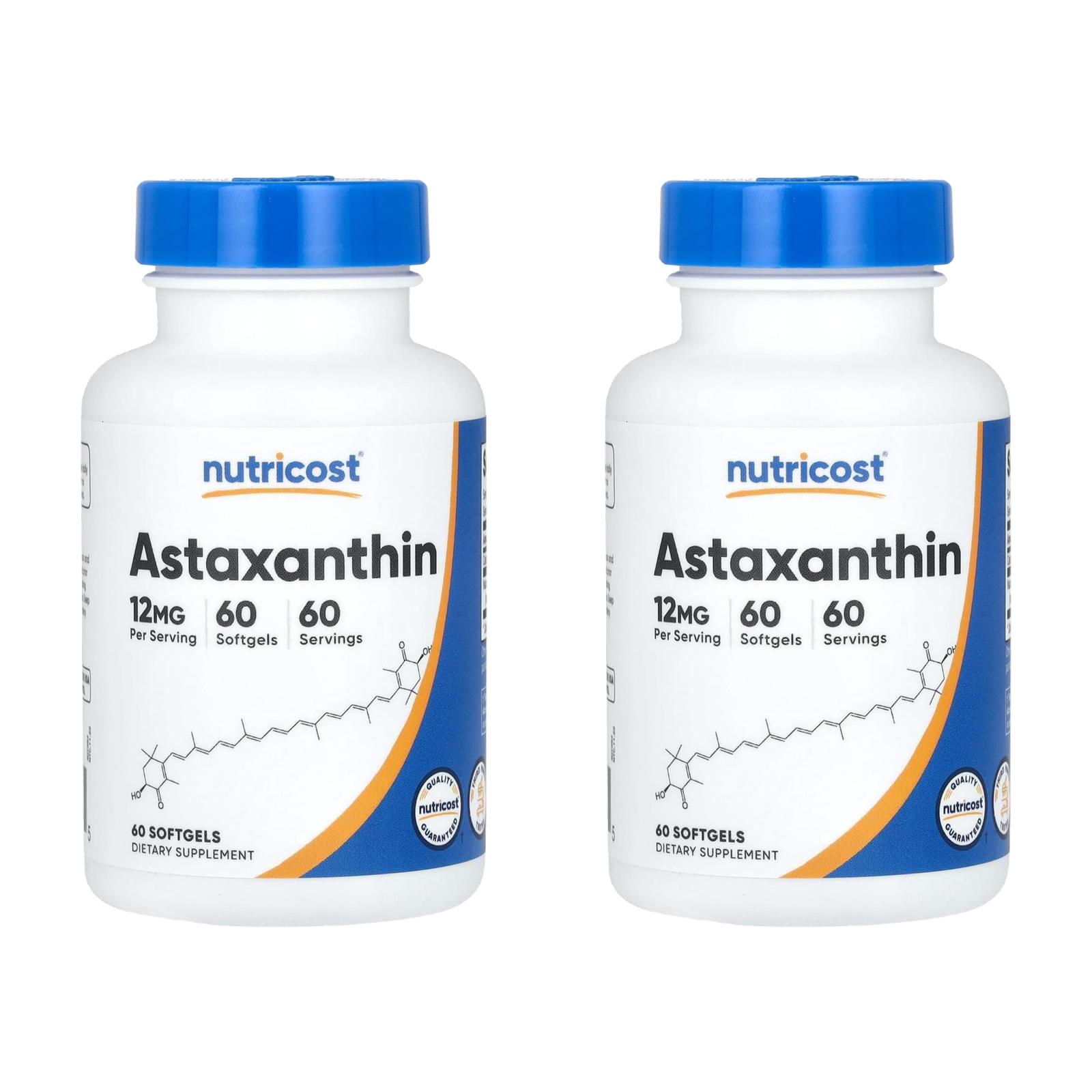 뉴트리코스트 아스타잔틴 12mg Astaxanthin 60정 (2개) - 상품 이미지
