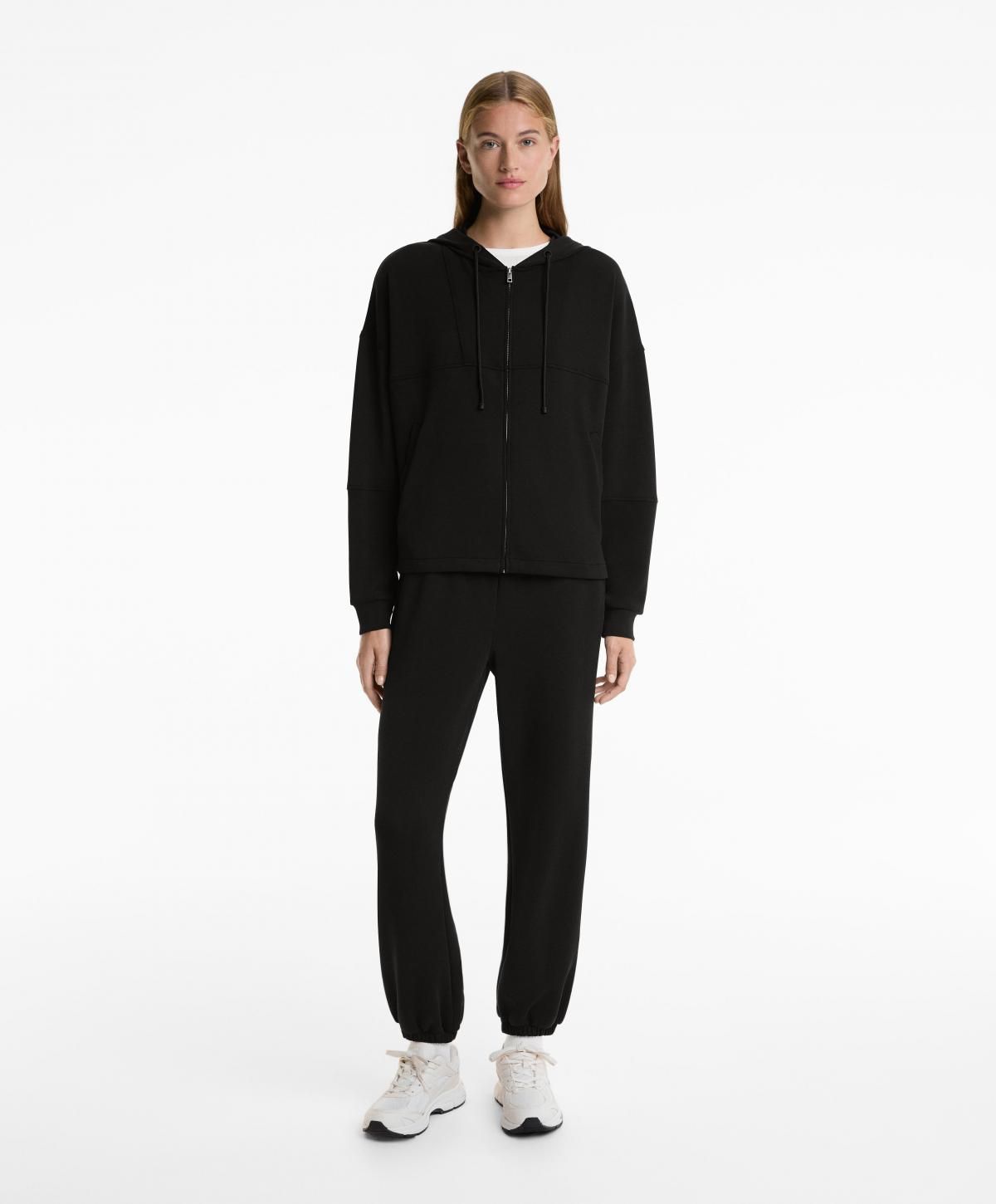 오이쇼 소프트 모달 집업 후드 재킷 3851/791 BLACK - 상세 이미지 4