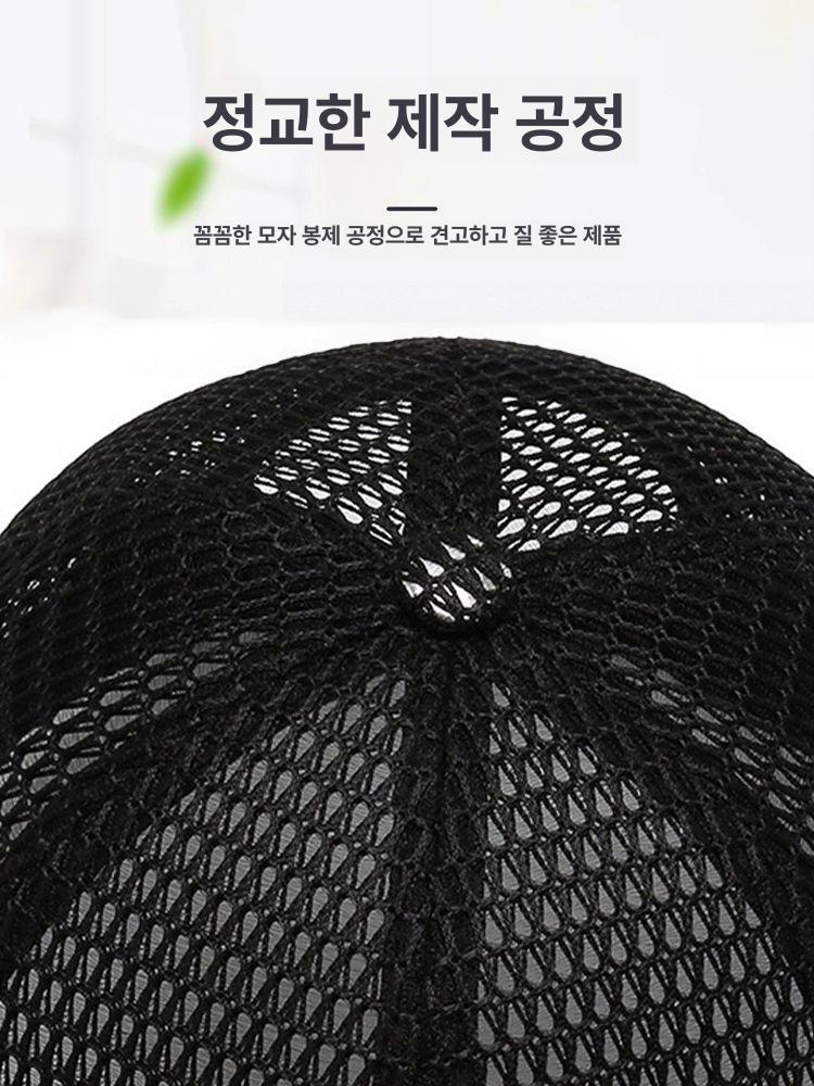 모자코디 스냅백모자 남성용 캠프캡 캡모자 여름 통관복지-블랙 조절할 수 있는 - 상세 이미지 5